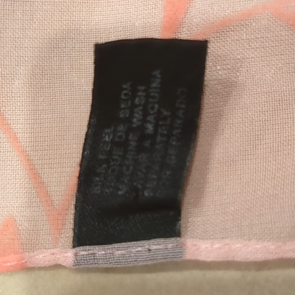 Vintage Pink Floral Scarf 13x60 - Picture 3 of 3